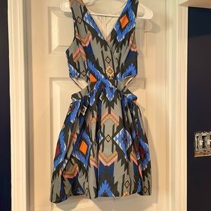 Aztec cutout dress- size L